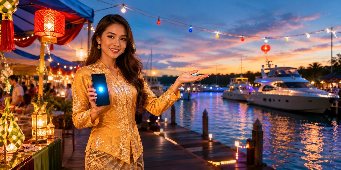 Pengguna Malaysia membuat deposit sempena Hari Raya di platform 198 dengan mudah